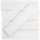 Urban Brick Stroke 2x9 White Polished Subway Tile URBBRKSTRKWHTP