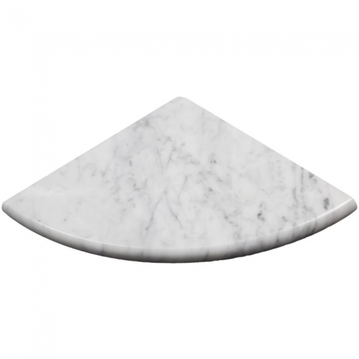 Carrara Marble 9" Corner Shelf