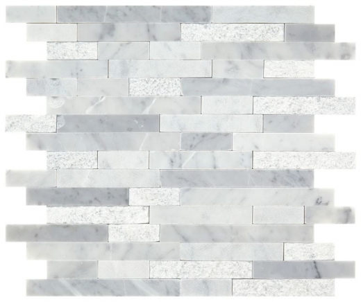 Minute Mosaic Carrara White 5/8 Random Mosaic Tile