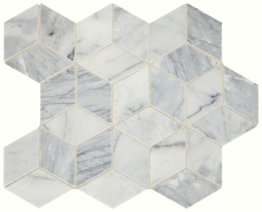 Sublimity Natural Stone Cirrus Storm Cubist Mosaic Tile