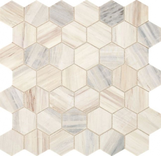 Fonte Pier White Hexagon Mosaic Tile