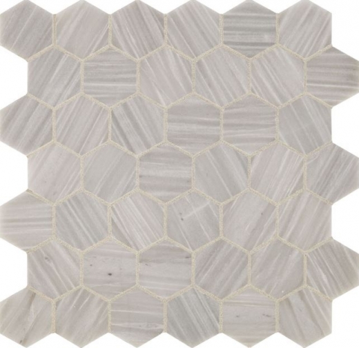 Fonte Nautical Grey Hexagon Mosaic Tile