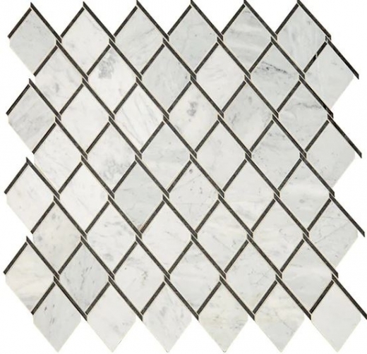 Lavaliere Carrara White Antique Mirror Mosaic Tile LV15