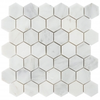 Soho Studio Asian Statuary Series 2" Hexagon Polished Marble Tile HEX2INAST