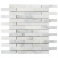 Soho Studio Asian Statuary Series 3/4 x 4 Brick Polished Marble Tile PIANOBRKAST