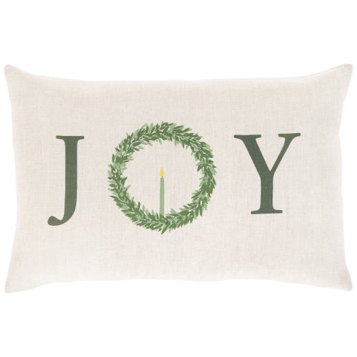 Simple Joy Wreath Pillow 13x20