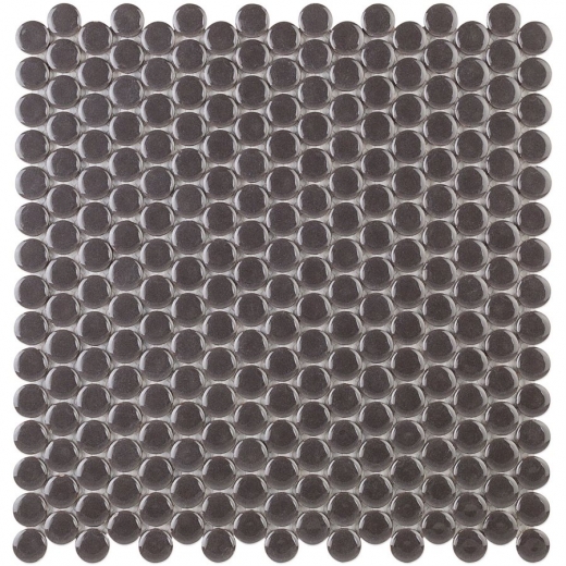 Simple Penny Rounds Charcoal Circle Tile by Soho Studio SMPPNYCHRCL