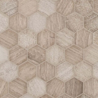 MSI Stone Honey Comb 2" Hexagon Mosaic Backsplash SMOT-HONCOM-2HEX