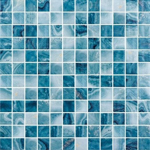 Del Spa Barrier Reef Blue 1x1 Tile DLS1102