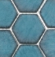 Greenwich Lafayette Blue Blue Hexagon Tile GR888