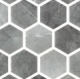Karma Ridge Ashley Rock Black Marble Look Hexagon Tile KR1401