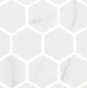 Karma Ridge Endless Calm White Marble Look Hexagon Tile KR1406