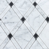 Majestic White Carrera Diamond Mosaic Tile by Soho Studio MAJWHTCRLTG