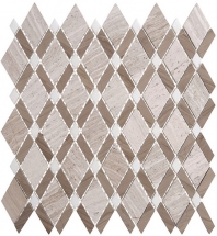 Glazzio Diamond Series Wooden White + Athen Gray + Thassos White DS55