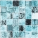 Jullian Murano Mod Peale 2x2 Blue Glass Tile JLM3101