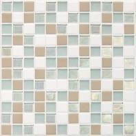 Coastal Keystones Tile Trade Wind Blend 1x1 Mosaic CK86