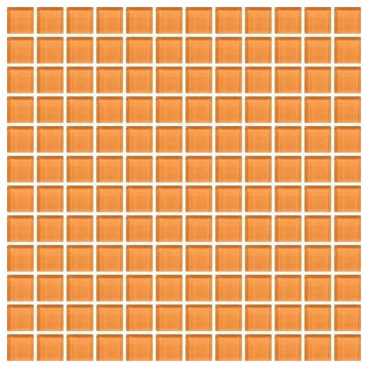 Color Wave Tile Russet Orange CW29