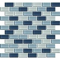 Color Wave Tile Winter Blues 2 x 1 Brick-Joint CW27