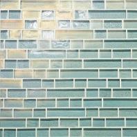 Glass Horizons Tile Sky Blue Random Linear Mosaic GH03