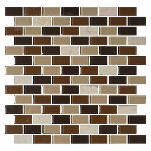 Mosaic Traditions Tile Desert Dune 3/4 x 1 1/2 Brick-Joint Mosaic BP94