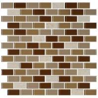 Mosaic Traditions Tile Caramelo 3/4 x 1 1/2 Brick-Joint Mosaic BP95