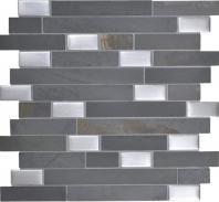 Olympus Slate Tile Parthenon Blend 1" Random Linear OS02