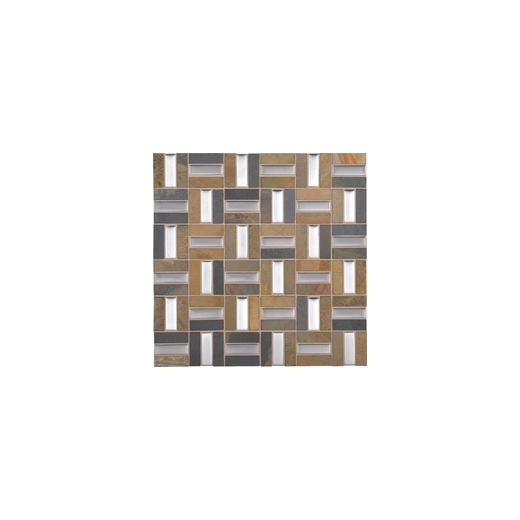 Olympus Slate Tile Acropolis Blend 5/8 x2 Crosshatch OS03