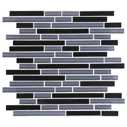 Granite Radiance Tile Absolute Black Blend Random GR61