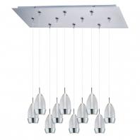 Luxe 10-Light LED RapidJack Pendant and Canopy-E93952-91SN