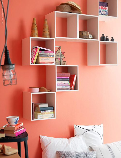 pantone-blooming-dahlia-bookcase