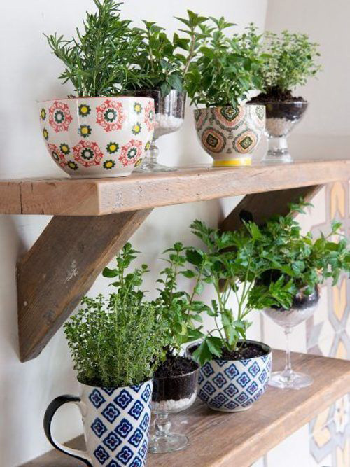 kitchen-Herb-Garden-home-decor-tea-cups