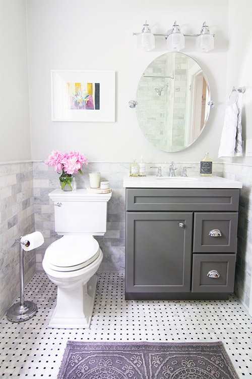 These Tiles Are Great For Small Bathrooms, Basket Weave Tile Bathroom Ideas