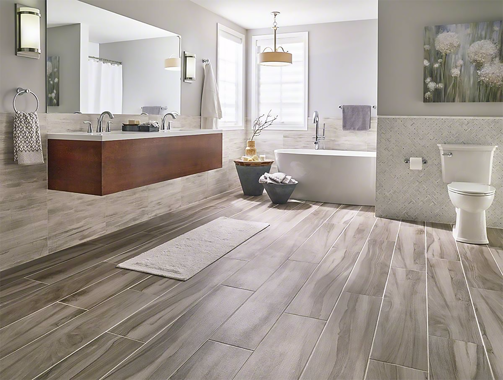 Design Trends 2018 Wood Look Tile, Wood Look Tile Bathroom